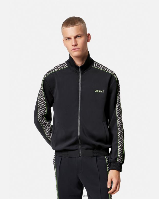 esso Versace uomini giacca sportiva da palestra in nylon la greca stampa JT08Z1458 vestiario