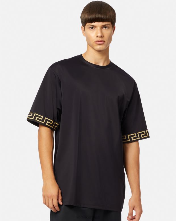 esso Versace uomini top da palestra greca nero JT08Z1454 vestiario