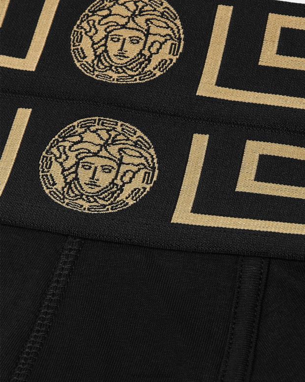 esso Versace uomini Bauli con bordo Greca, confezione da 2 nero JT08Z1753 biancheria intima e costumi da bagno