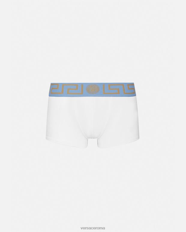 esso Versace uomini tronchi di confine greca bianco JT08Z1744 biancheria intima e costumi da bagno