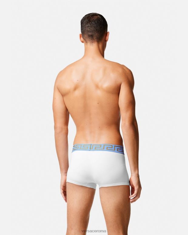 esso Versace uomini tronchi di confine greca bianco JT08Z1744 biancheria intima e costumi da bagno