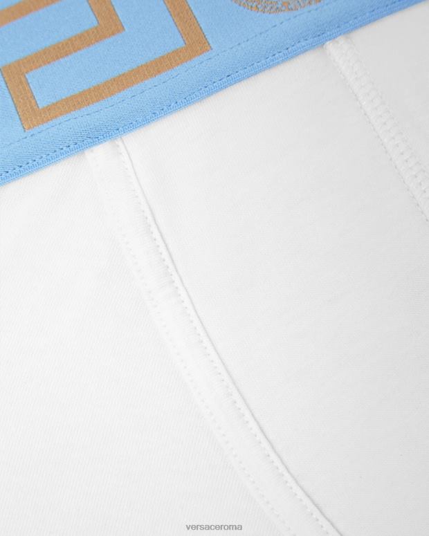 esso Versace uomini tronchi di confine greca bianco JT08Z1744 biancheria intima e costumi da bagno
