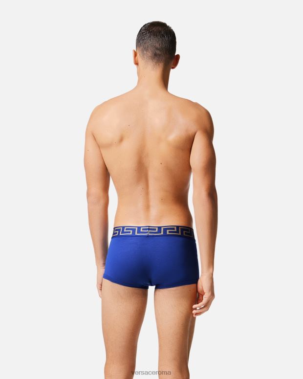 esso Versace uomini tronchi di confine greca blu JT08Z1757 biancheria intima e costumi da bagno