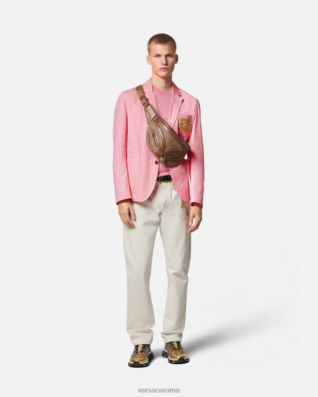 esso Versace uomini blazer barocco con conchiglie rosa JT08Z1268 vestiario