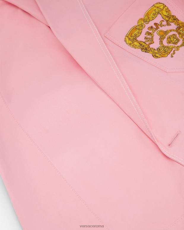 esso Versace uomini blazer barocco con conchiglie rosa JT08Z1268 vestiario