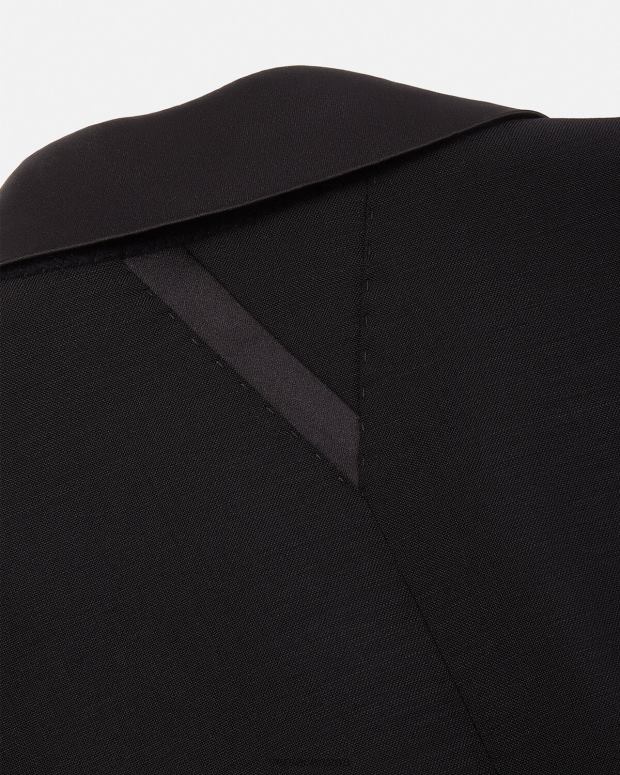esso Versace uomini blazer formale in lana nero JT08Z1260 vestiario