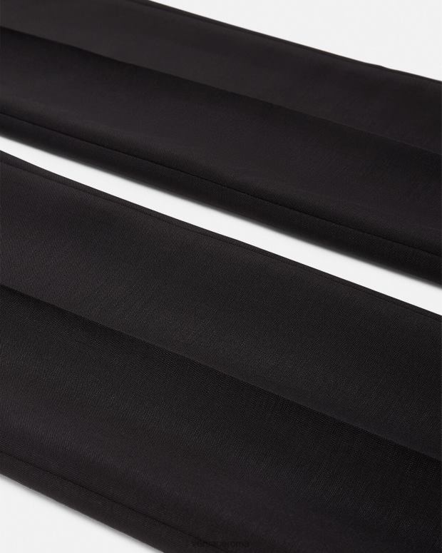 esso Versace uomini pantaloni formali in misto mohair nero JT08Z1261 vestiario