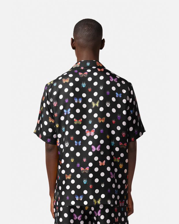 esso Versace uomini camicia di seta con farfalle un colore JT08Z1282 vestiario