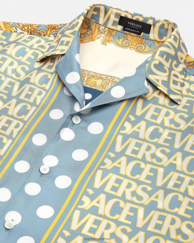 esso Versace uomini camicia di seta integrale stampa JT08Z1285 vestiario