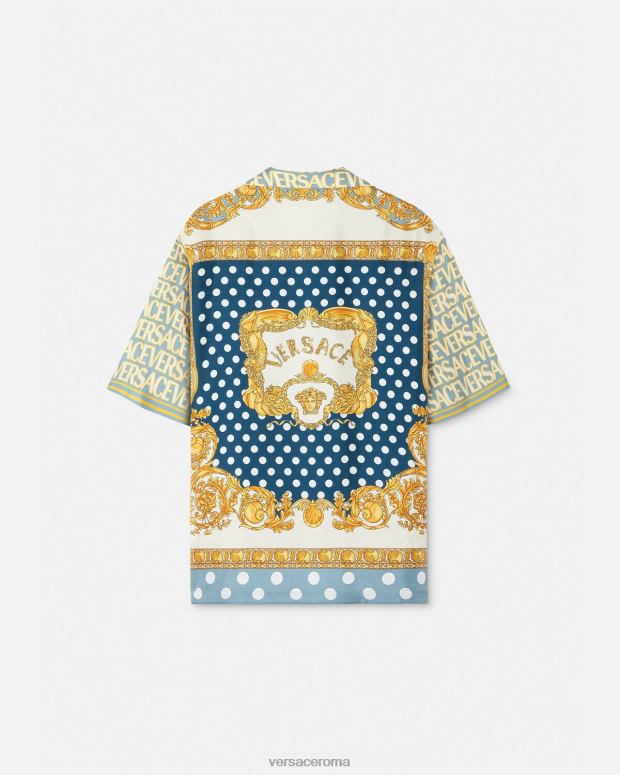 esso Versace uomini camicia di seta integrale stampa JT08Z1285 vestiario