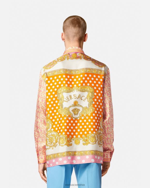 esso Versace uomini camicia di seta integrale stampa JT08Z1286 vestiario