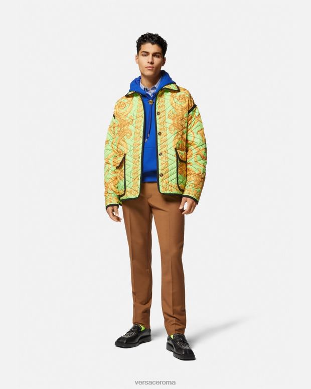 esso Versace uomini Felpa con cappuccio Medusa blu JT08Z1419 vestiario