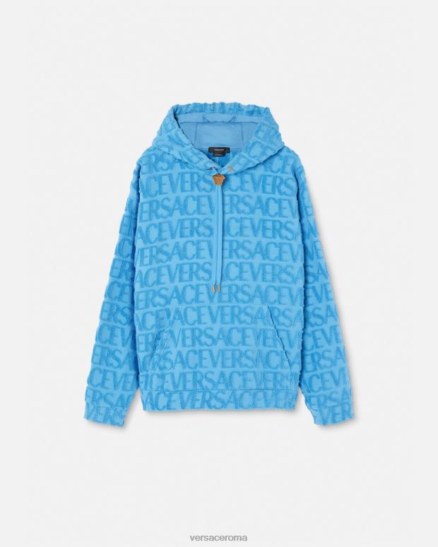 esso Versace uomini felpa con cappuccio in asciugamano un colore JT08Z1412 vestiario