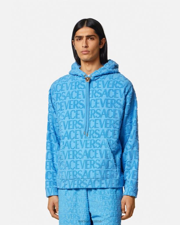esso Versace uomini felpa con cappuccio in asciugamano un colore JT08Z1412 vestiario