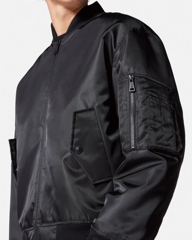 esso Versace uomini Bomber con emblema V nero JT08Z2418 vestiario