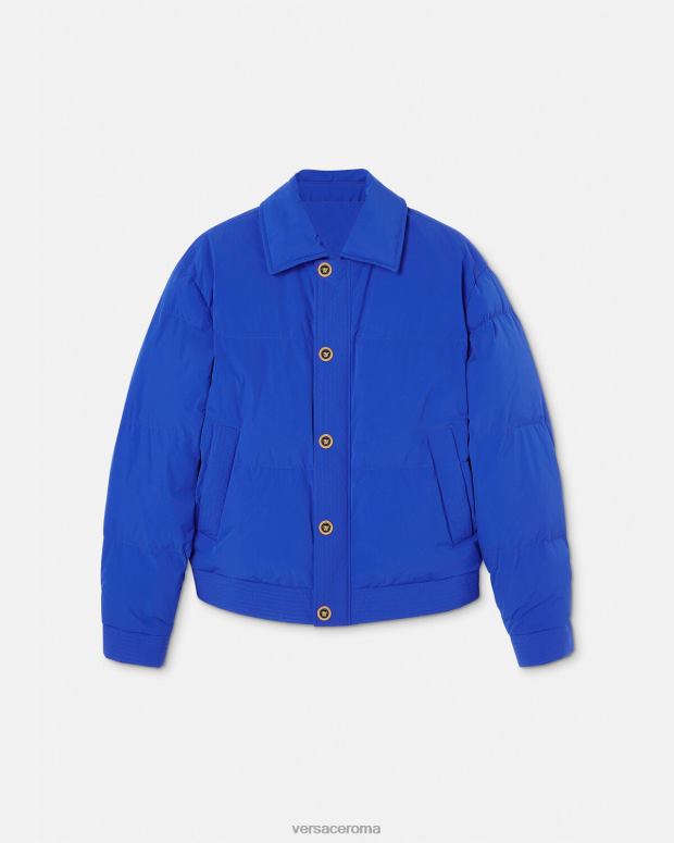 esso Versace uomini Piumino in blouson con medusa blu JT08Z1253 vestiario