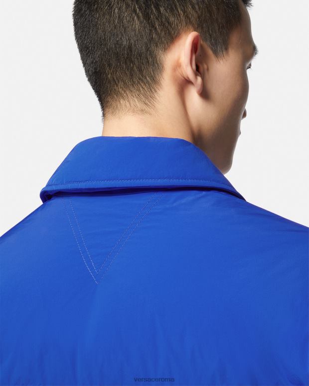 esso Versace uomini Piumino in blouson con medusa blu JT08Z1253 vestiario