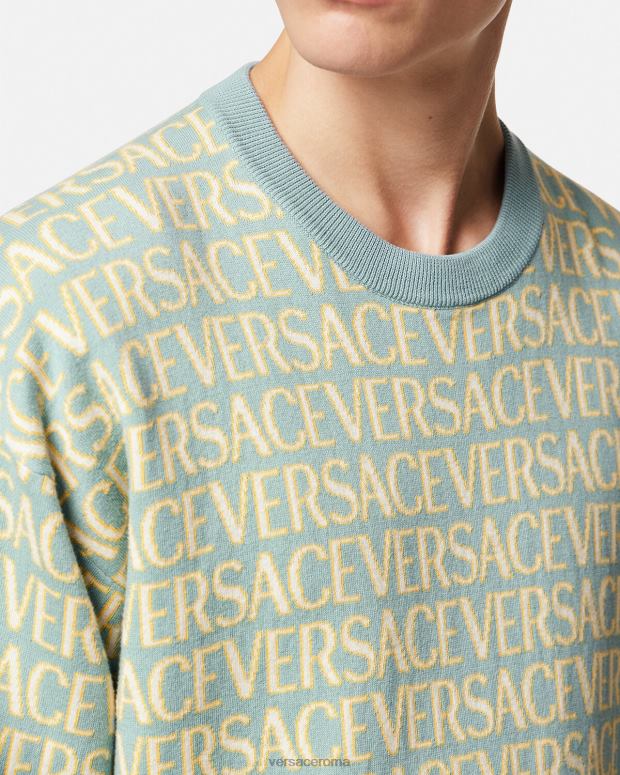 esso Versace uomini maglione interamente lavorato a maglia stampa JT08Z1325 vestiario
