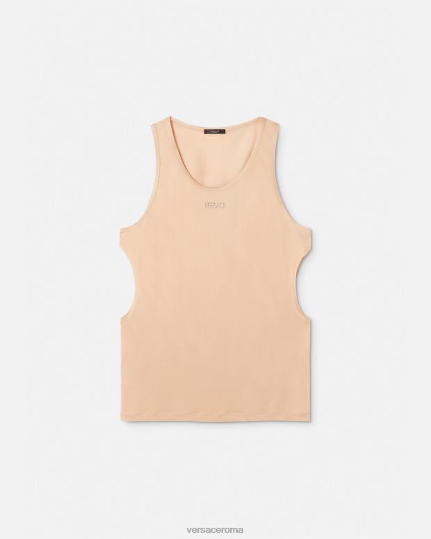 esso Versace uomini canotta ritagliata beige JT08Z1380 vestiario