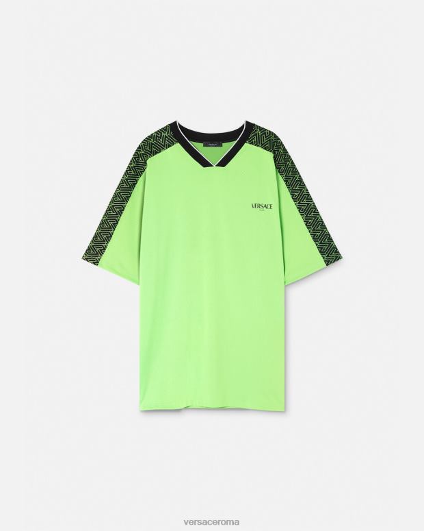 esso Versace uomini maglietta palestra la greca verde e nero JT08Z1462 vestiario