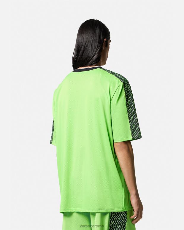 esso Versace uomini maglietta palestra la greca verde e nero JT08Z1462 vestiario