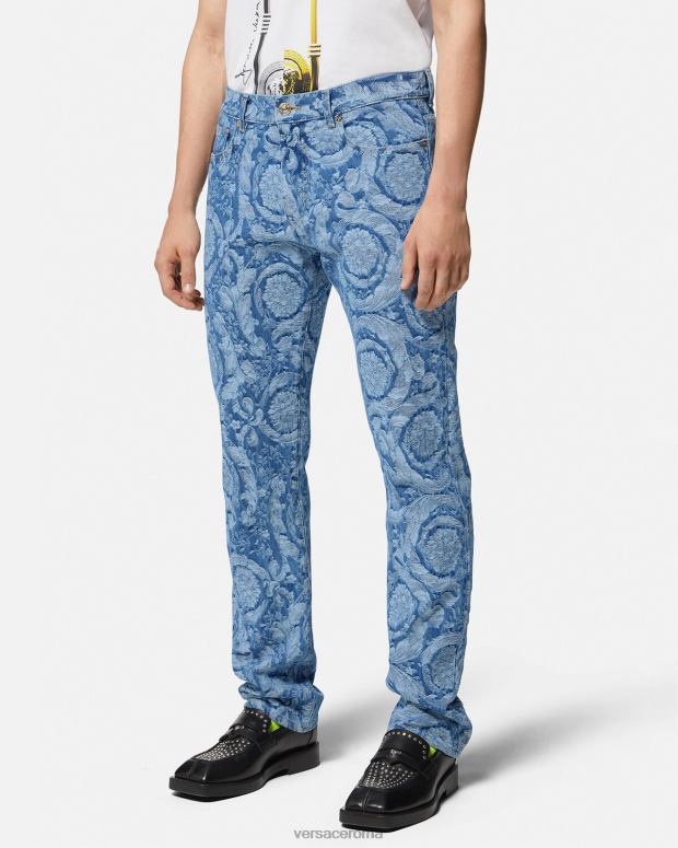 esso Versace uomini Jeans dalla silhouette barocca planimetria JT08Z1448 vestiario