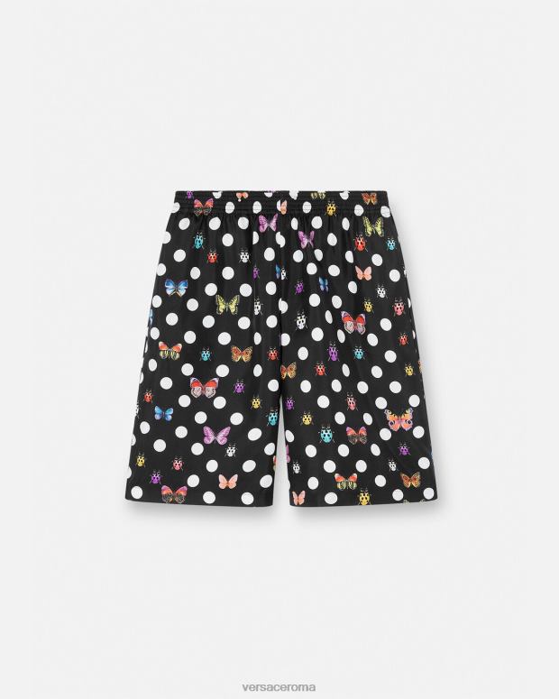 esso Versace uomini pantaloncini di seta con farfalle un colore JT08Z1432 vestiario